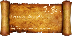 Tornyos Zsanett névjegykártya