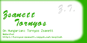 zsanett tornyos business card